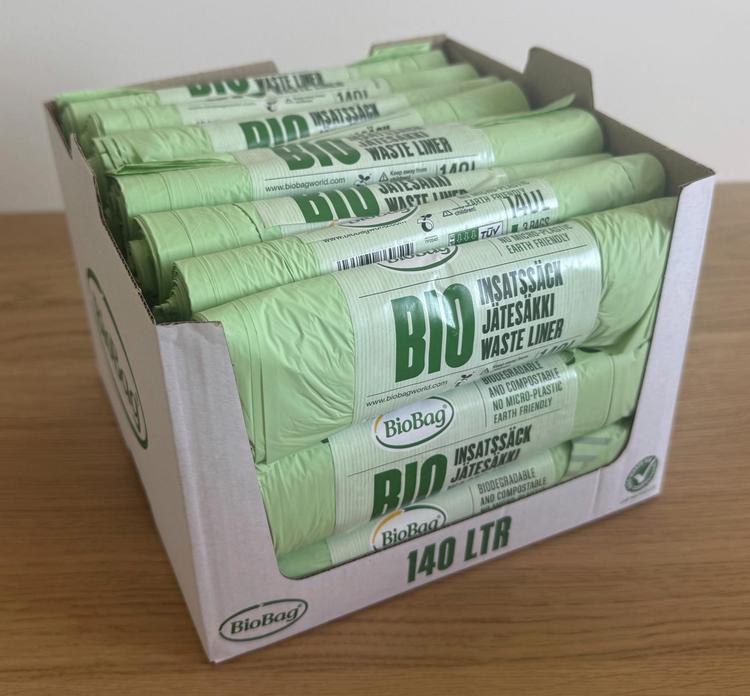 BioBag 3kpl vihreä 870x1300 140L Biopussi