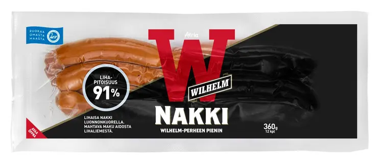 Atria Wilhelm Luonnonkuorinakki 360g