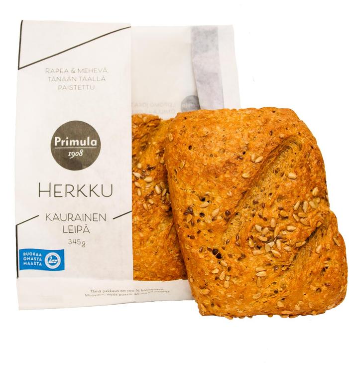 PRIMULA herkku kaurainen leipä 345g, esipaistettu pakaste
