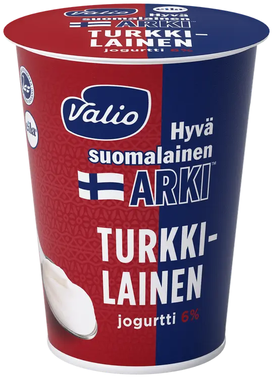 Valio Hyvä suomalainen Arki® turkkilainen jogurtti 6 % 400 g laktoositon