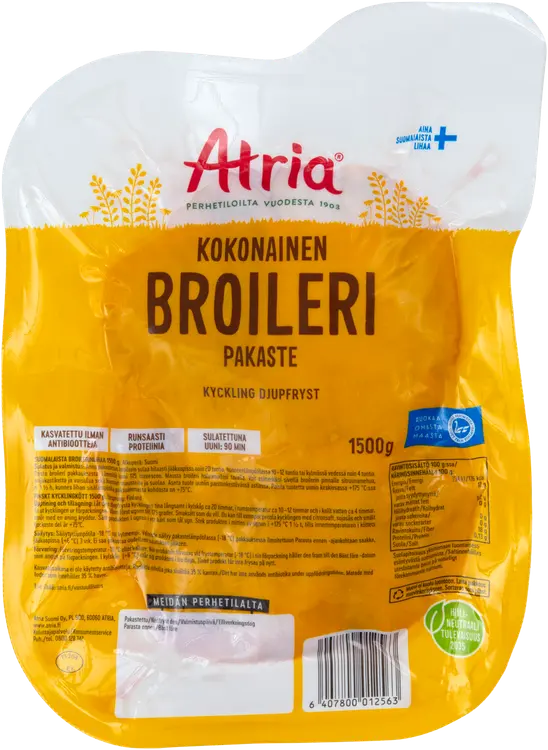 Atria Kokonainen Broileri Pakaste 1500g