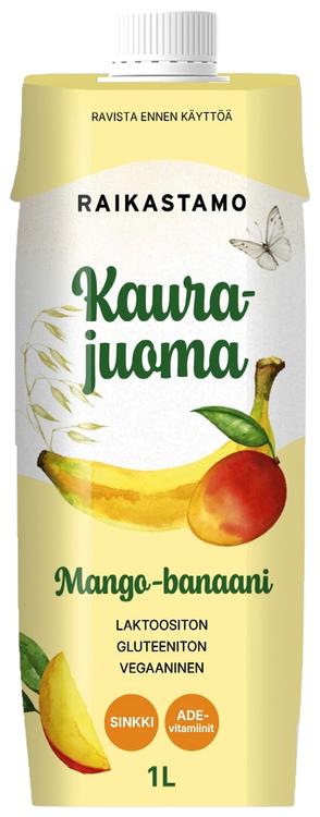 Raikastamo Kaurajuoma Mango-banaani 1L