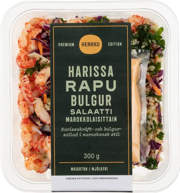 Herkku Premium Edition Harissarapu-bulgursalaatti marokkolaisittain 300g