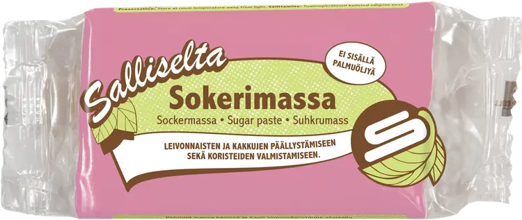Salliselta Sokerimassa Roosa 250g