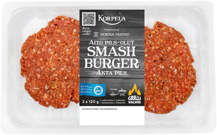 Korpela Smash Olutburger 2x120g