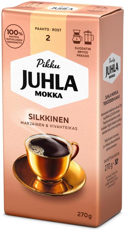 Paulig Juhla Mokka Silkkinen kahvi suodatinjauhatus 270g