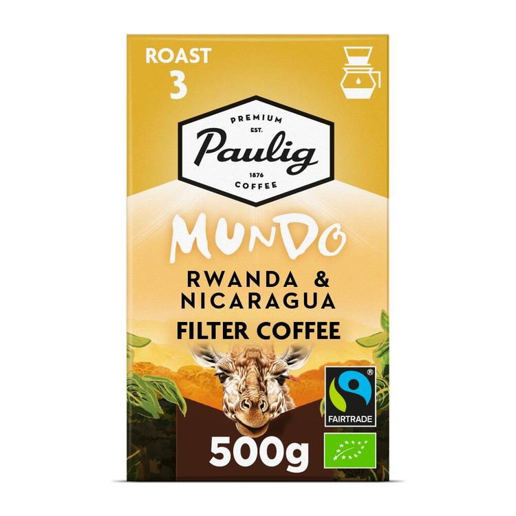 Paulig Mundo Rwanda&Nicaragua Luomu kahvi suodatinjauhatus 500g