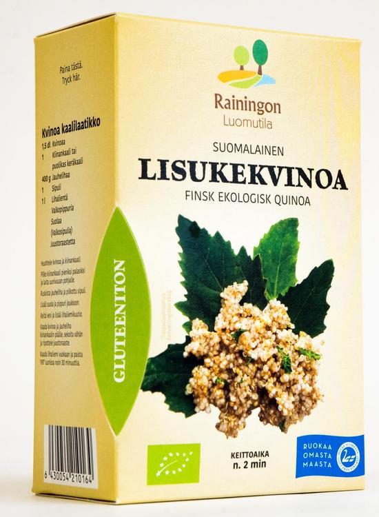 Rainingon Luomutila Suomalainen gluteeniton luomukvinoa Lisuke 500g