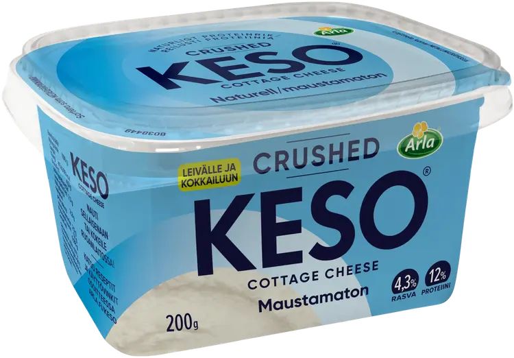 Arla Keso Crushed maustamaton raejuusto 4,3% 200 g