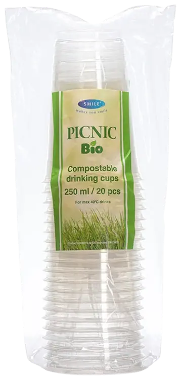 Smile Bio Muovilasi 250ml, 20 kpl