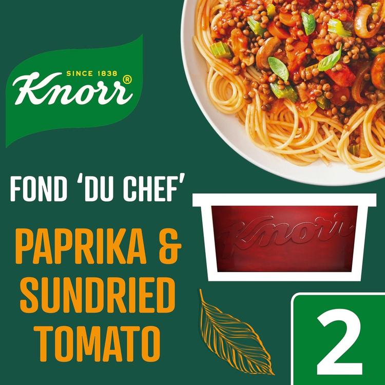 Knorr Paprika & Aurinkokuivattu tomaatti Fond "du Chef" Vegaaninen 2x26g