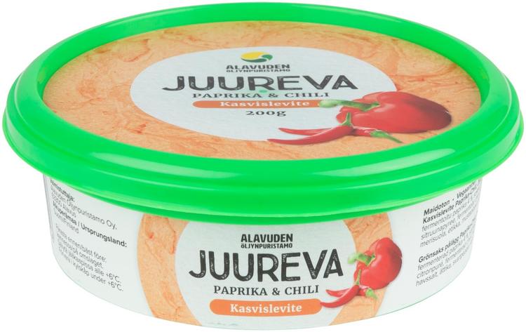 ALAVUDEN ÖLJYNPURISTAMO JUUREVA Kasvislevite Paprika-Chili 200g