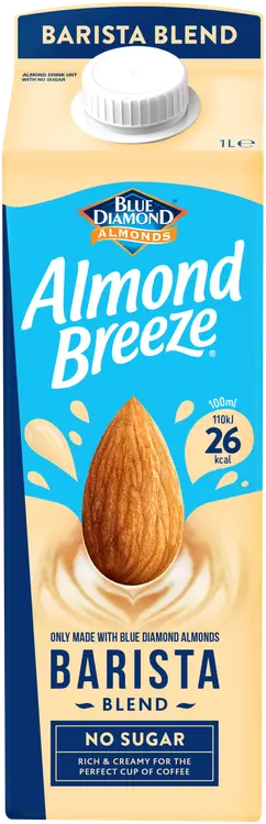 Blue Diamond Almond Breeze Barista Blend Mantelijuoma UHT 1l