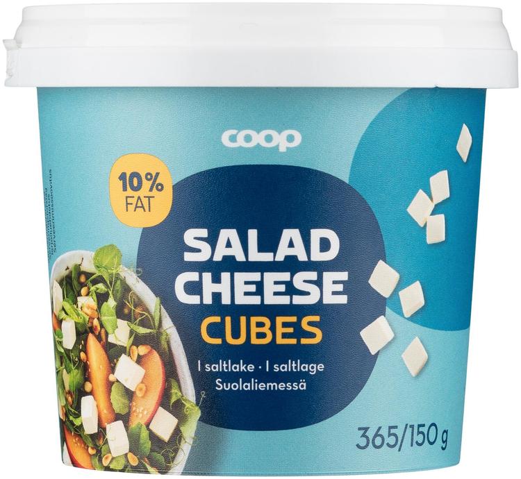 Coop salaattijuustokuutio 10 % 365/150 g