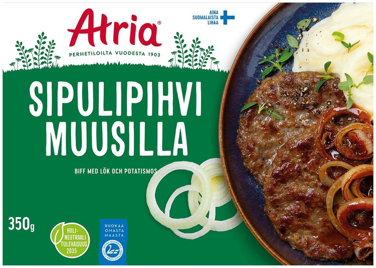 Atria Sipulipihvi Muusilla 350g