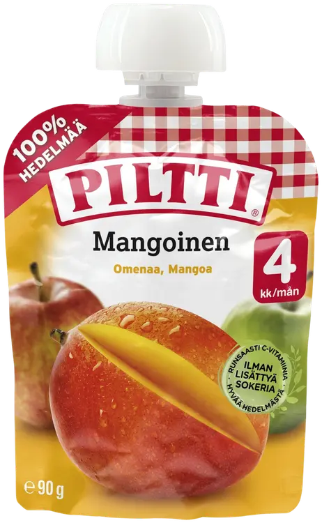 Piltti 90g Mangoinen hedelmäsose 4kk annospussi