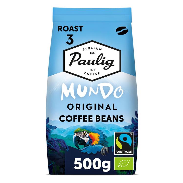 Paulig Mundo Original luomu kahvi kahvipapu 500g