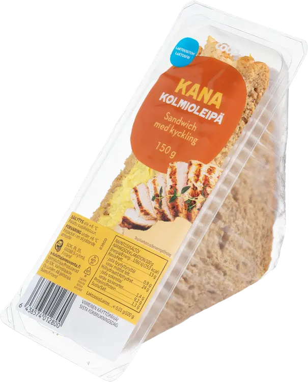 Coop Kanakolmioleipä 150g