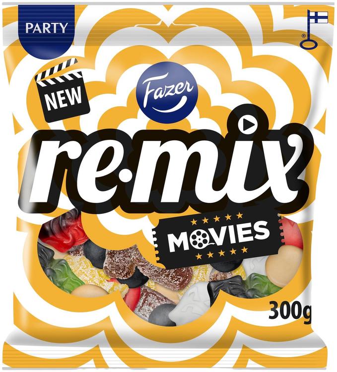 Fazer Remix Movies karkkipussi 300g