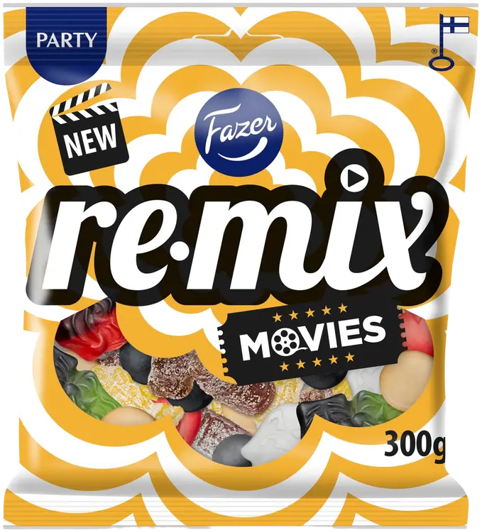 Fazer Remix Movies karkkipussi 300g