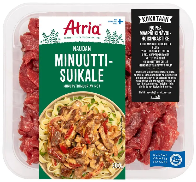 Atria Minuuttisuikale Naudasta 300g