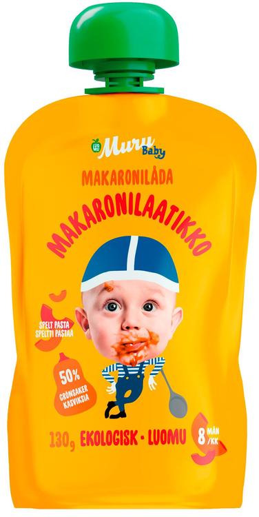 Muru Baby Makaronilaatikko alkaen 8 kk luomulastenateria 130 g