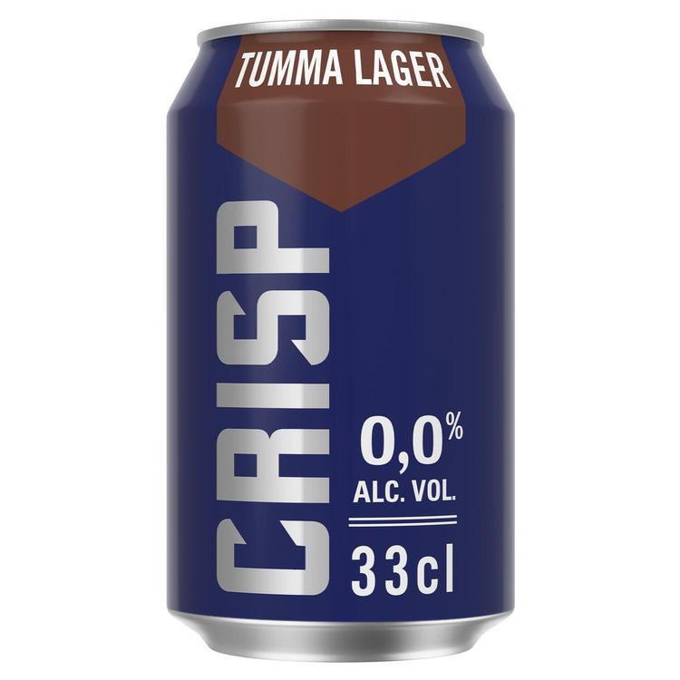 Crisp alkoholiton tumma lager  olut 0 % tölkki 0,33 L