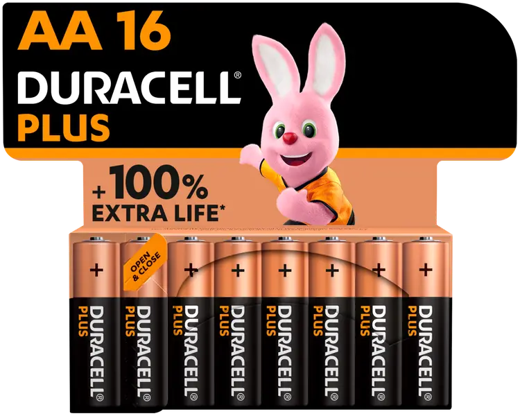 Duracell Plus Power AA alkaliparisto 16 kpl