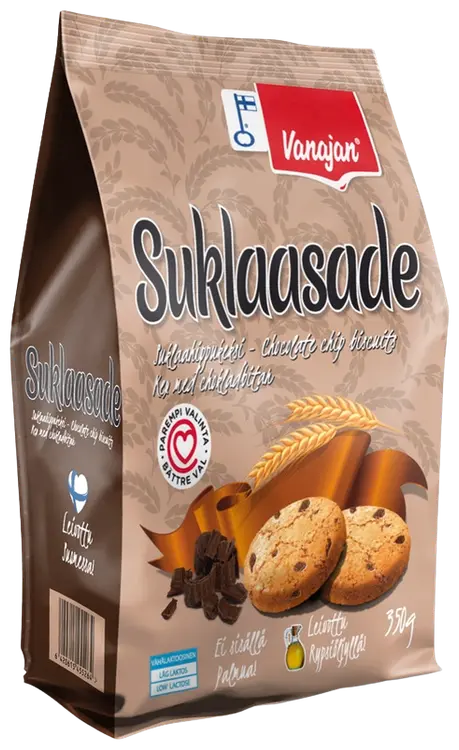 Vanajan Suklaasade suklaahippukeksi 350g