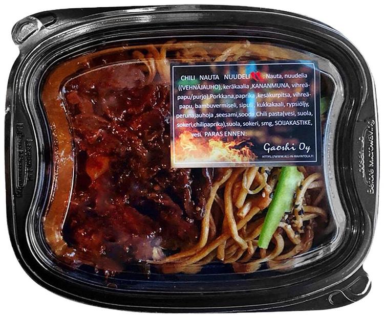 CHILI NAUTA SEKÄ NUUDELIA