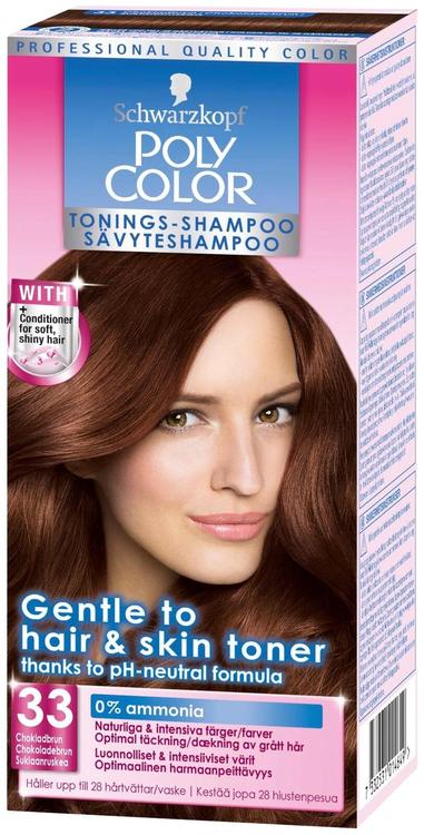 Schwarzkopf Poly Color 33 Suklaanruskea Sävyteshampoo