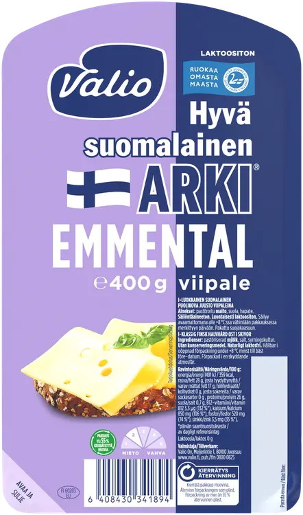 Valio Hyvä suomalainen Arki® emmentalviipale e400 g