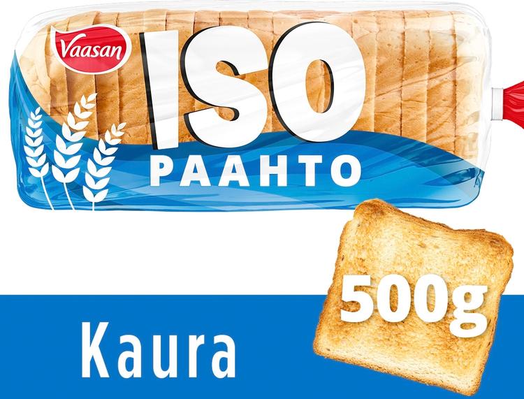 Vaasan ISOpaahto Kaura 500 g kaurainen paahtoleipä