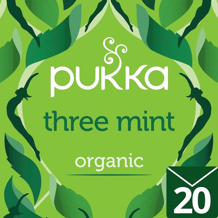 Pukka 20p Yrttitee Three Mint luomu