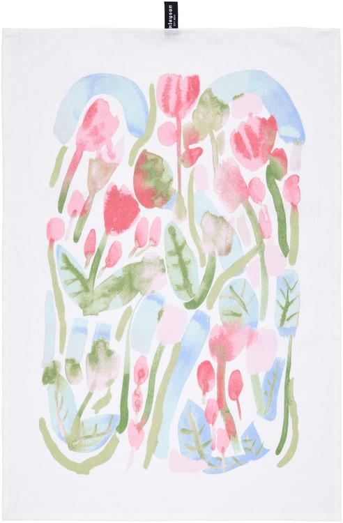 Finlayson keittiöpyyhe Kumpula 2kpl 50x70 cm valkoinen/punainen