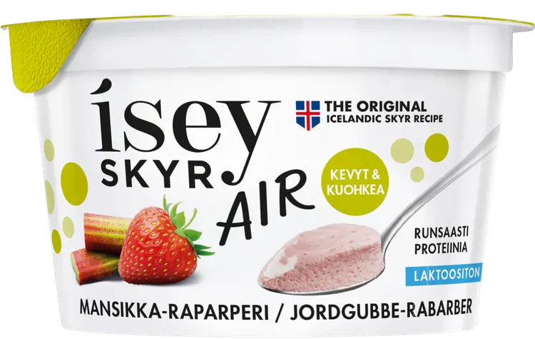 Isey Skyr Mansikka-raparperi laktoositon maitovalmiste 125g