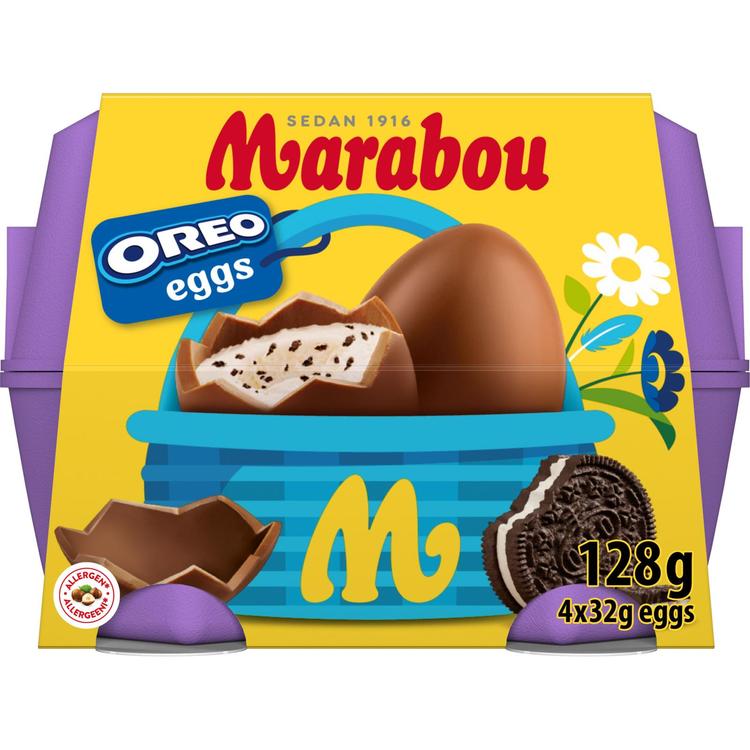 Marabou Oreo Eggs pääsiäismuna 128g