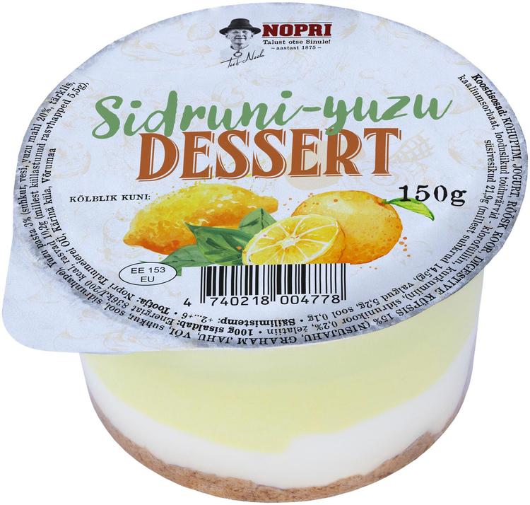 Nopri dessert sidruni-yuzu, 150 g