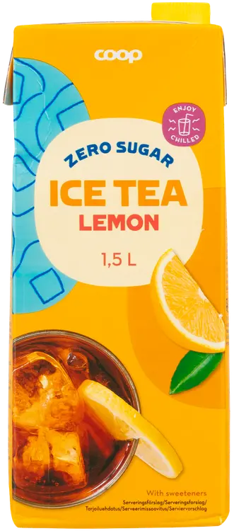 Coop jäätee sitruuna sokeriton 1,5 l