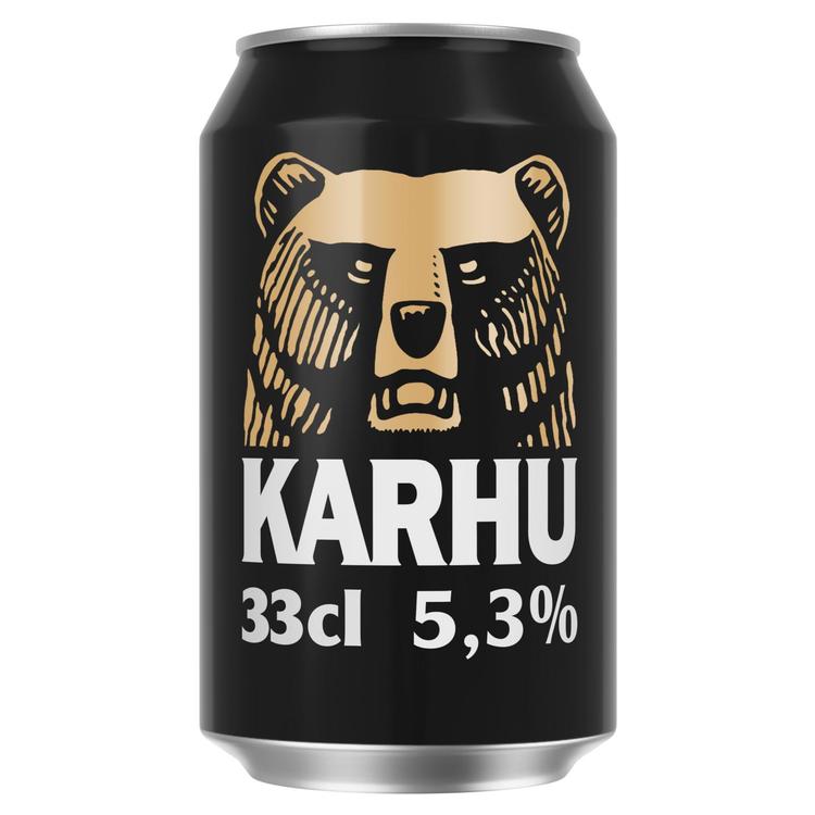 Karhu Lager olut 5,3 % tölkki 0,33 L