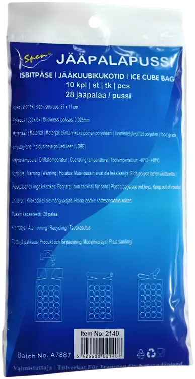 Spen jääpalapussi 28 palan  10kpl