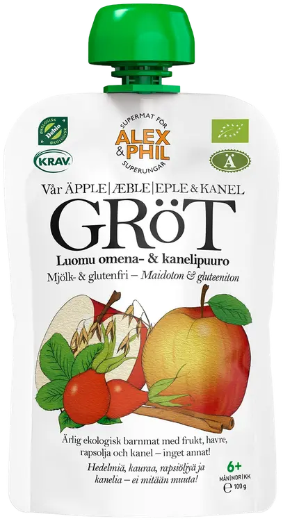 ALEX & PHIL luomu omena-kanelipuuro 100 g