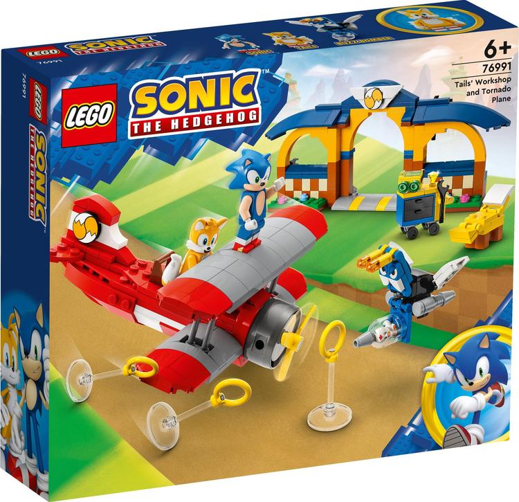 LEGO Sonic 76991 Tailsin työpaja ja Tornado-lentokone