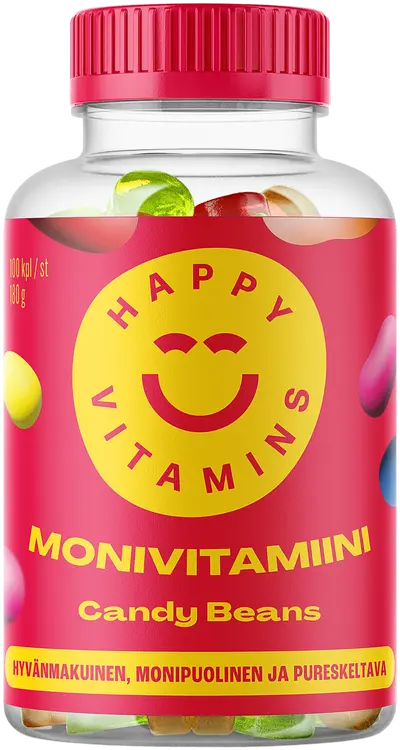 Happy Vitamines Candy Beans 100 kpl monivitamiini