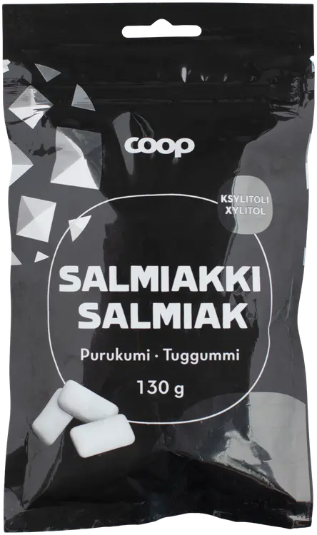 Coop ksylitolipurukumi salmiakki 130 g