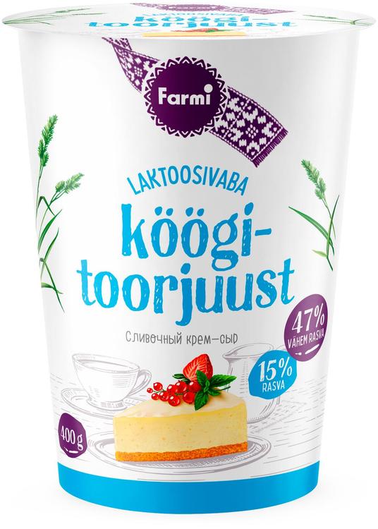 Laktoosivaba toorjuust 15%, 400 g