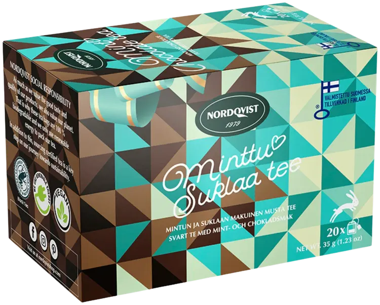 Nordqvist Minttusuklaa tee 20 x 1,75 g RFA