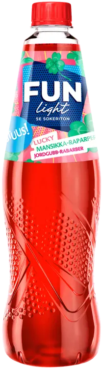 FUN Light mansikan ja raparperin makuinen juomatiiviste 0,5l