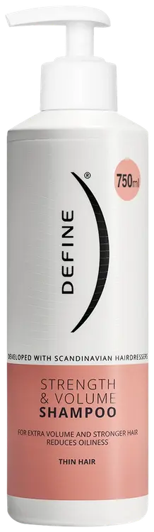 Define Strength & Volume shampoo hennoille hiuksille 750ml