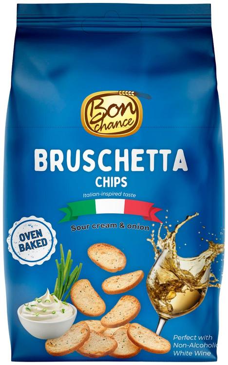 Bon chance bruschetta krõpsud hapukoore ja sibulaga 70g
